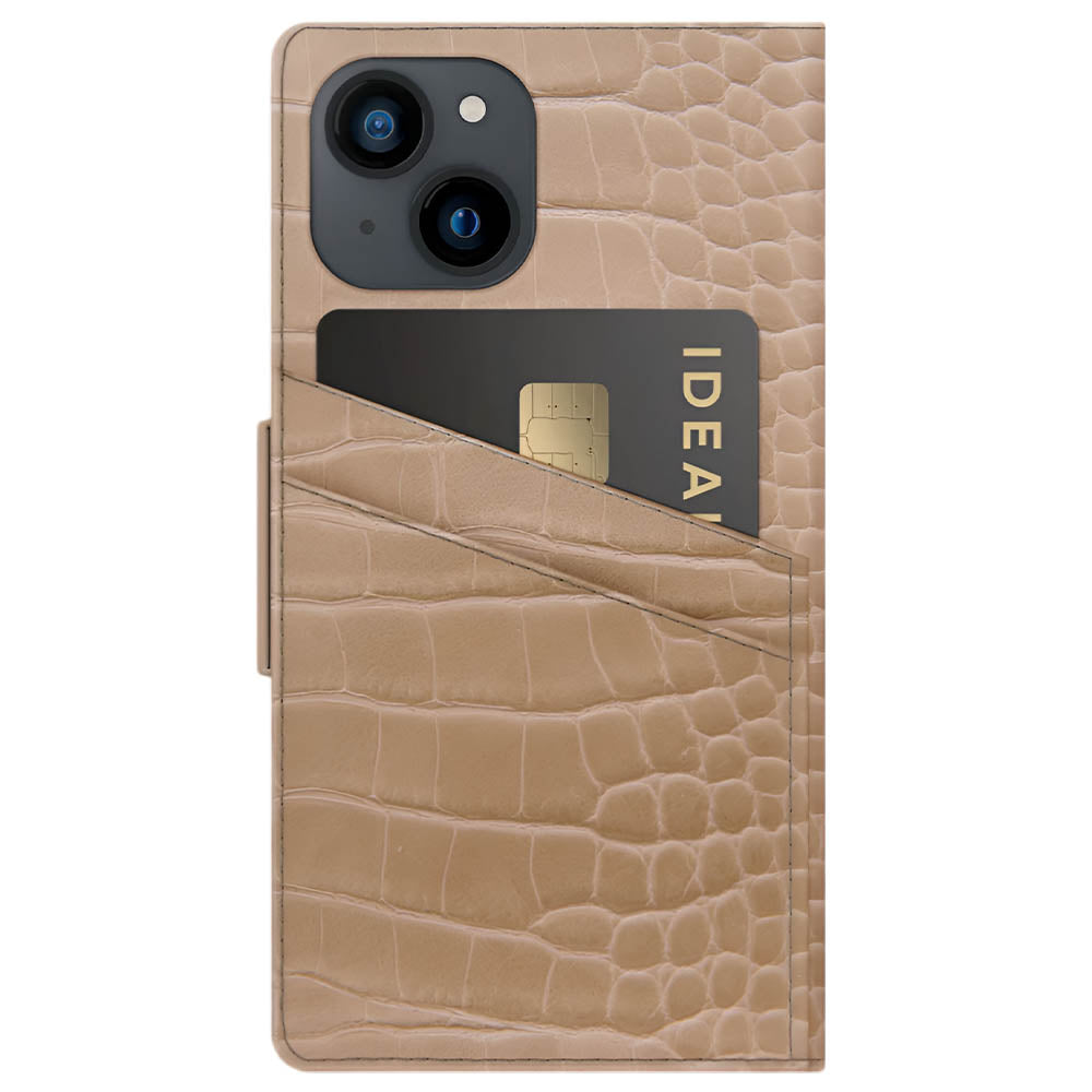 Ideal of Sweden Atelier Wallet Case (Suits iPhone 13) - Camel Croco