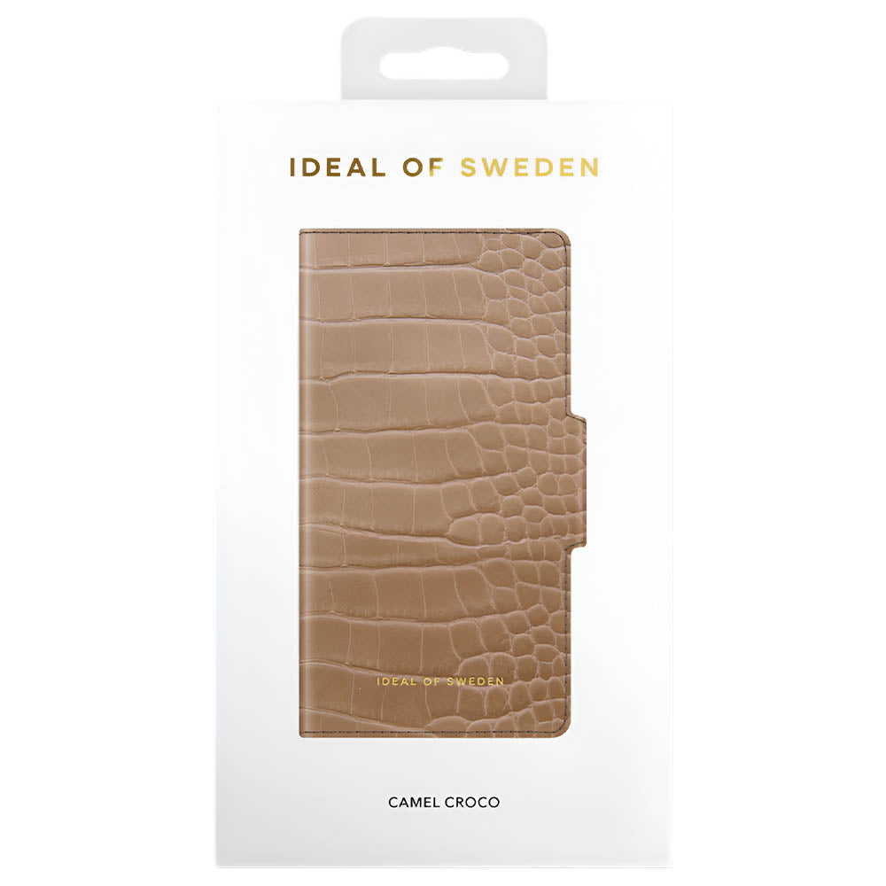 Ideal of Sweden Atelier Wallet Case (Suits iPhone 13) - Camel Croco
