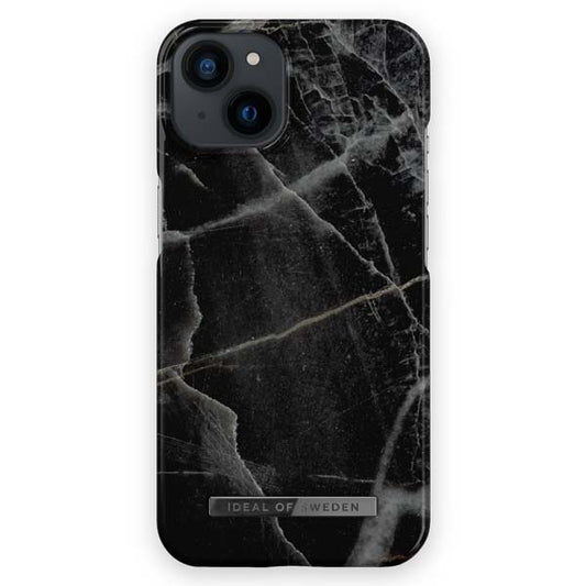 Ideal of Sweden Fashion MagSafe Black Thunder Marble Case (Suits iPhone 13/14)
