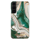 Ideal Of Sweden Fashion Case (Suits Galaxy S22 Plus) - Golden Jade Marble