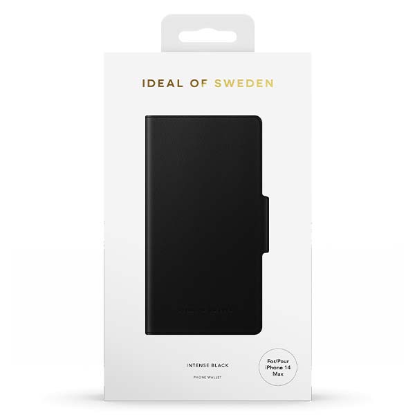 Ideal Of Sweden Atelier Wallet Intense Black (Suits iPhone 14 Plus)