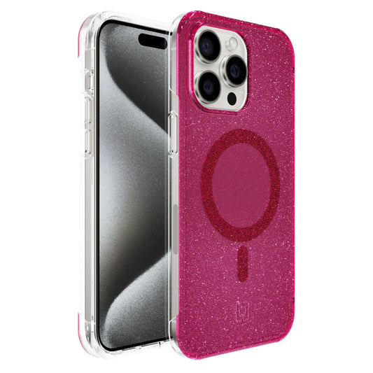 Incipio Forme Protective MagSafe Case (Suits iPhone 15 Pro Max) - Pink Glitter