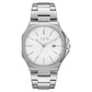 JAG ARCHER Analogue White Dial Stainless Steel Men's Watch (J2823A)