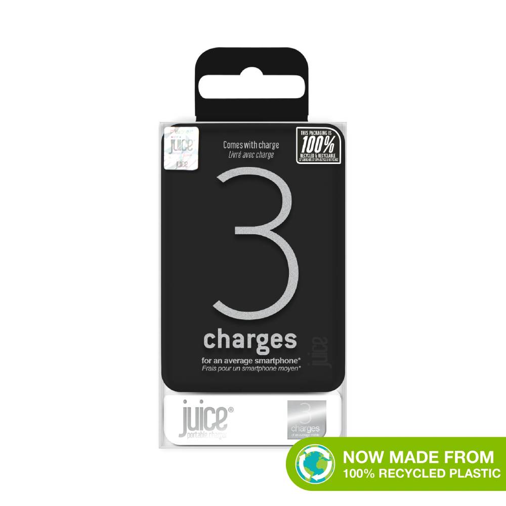 Juice ECO 3 Charge Power Bank 10,000mAh - Black