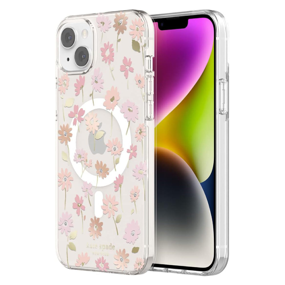 Kate Spade New York Protective Hardshell MagSafe Case (Suits iPhone 14 Plus) - Flower Pot