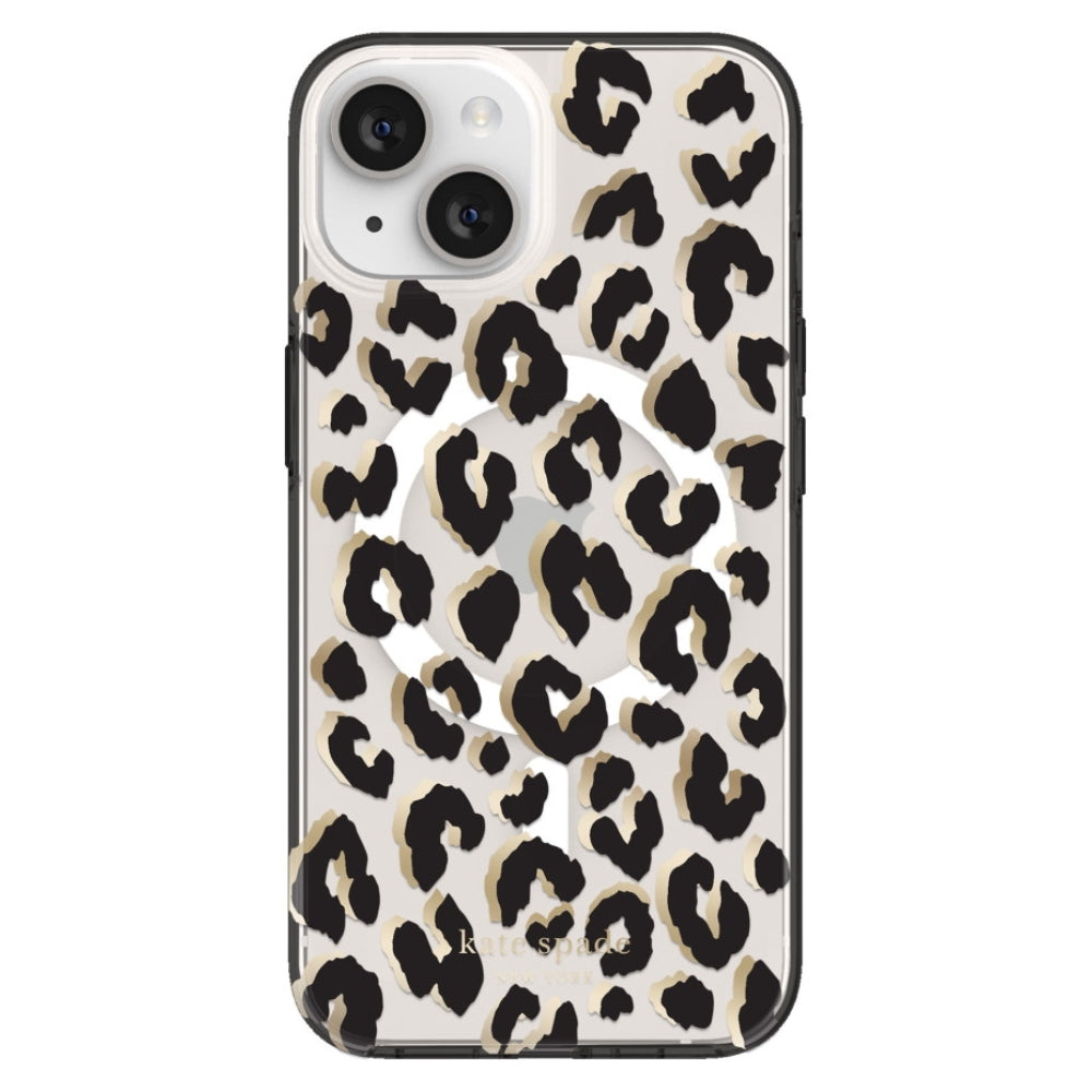 Kate Spade New York Protective Hardshell MagSafe Case (Suits iPhone 14 Plus) - City Leopard