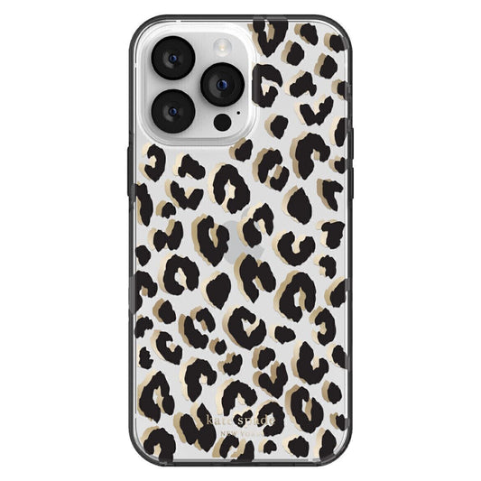 Kate Spade New York Protective Hardshell Case (Suits iPhone 14 Pro) - City Leopard