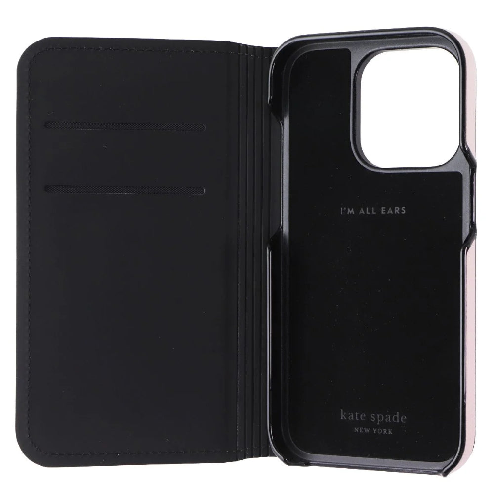 Kate Spade New York Folio Case (Suits iPhone 14 Plus) - Pale Vellum