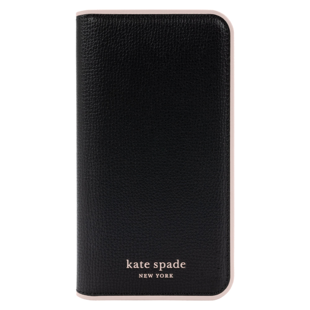 Kate Spade New York Folio Case (Suits iPhone 14 Plus) - Black