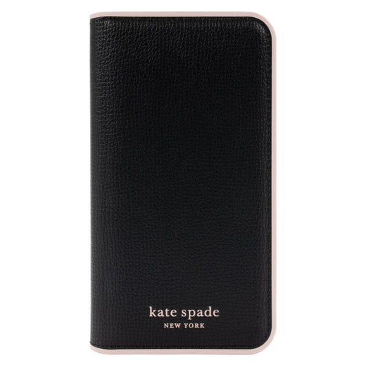 Kate Spade New York Folio Case (Suits iPhone 14 Plus) - Black