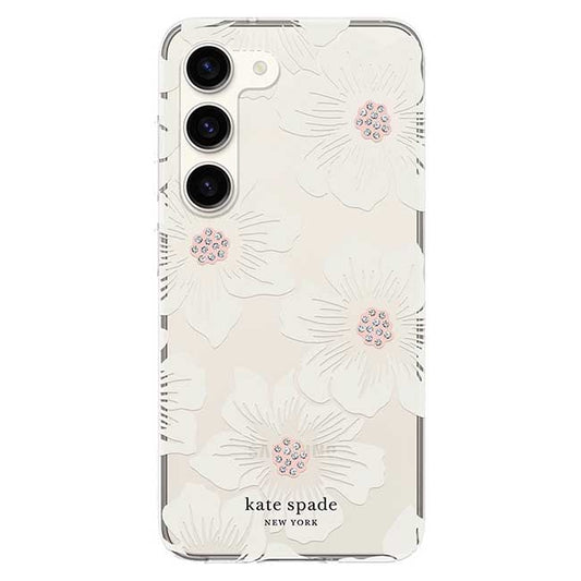 Kate Spade New York Hardshell Case (Suits Galaxy S23) - Hollyhock Floral