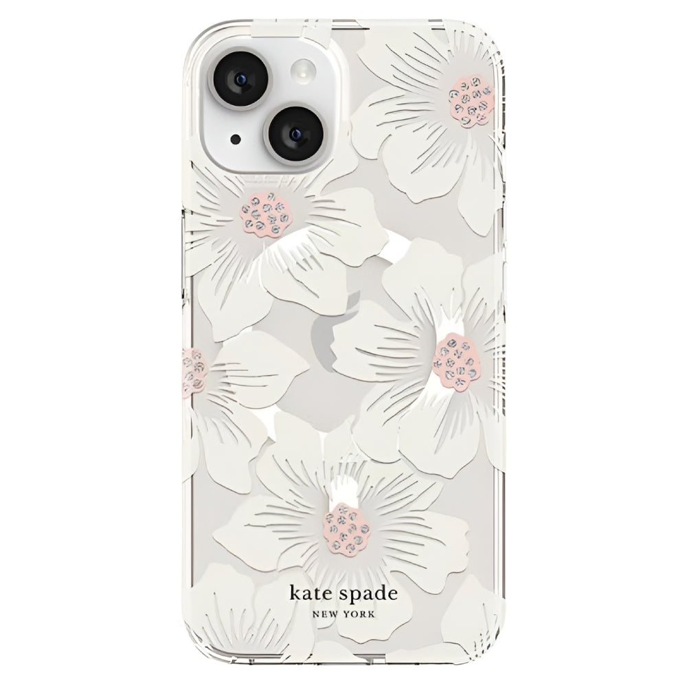 Kate Spade New York Protective Hardshell MagSafe Case (Suits iPhone 14 Plus) - Hollyhock Floral