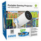 Laser Retro Gaming Projector 50 Games with 2 Controllers (White)