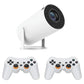 Laser Retro Gaming Projector 50 Games with 2 Controllers (White)