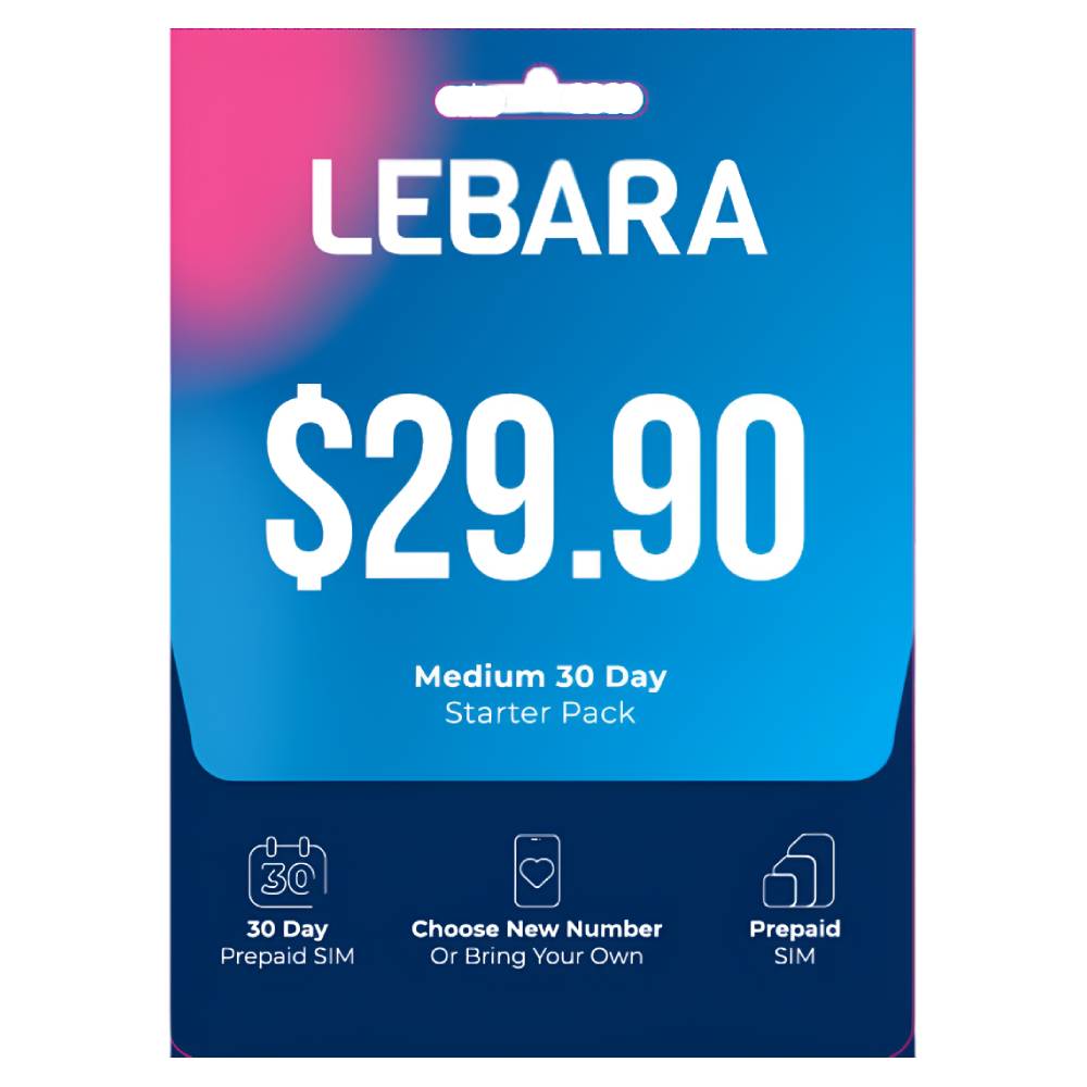 Lebara $29.90 Prepaid Eco SIM Card