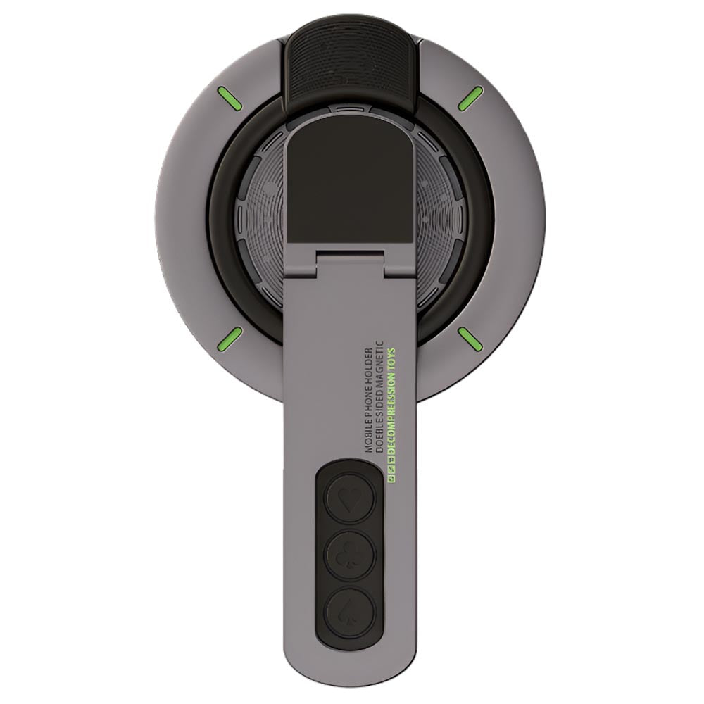 Soka Double-Sided Magnetic Ring 360 Rotating Phone Holder - Graphite Black