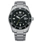 Citizen Eco-Drive Black Dial Stainless Steel Dress Men's Watch (AW1760-81E)
