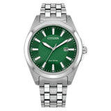 Citizen Eco-Drive Green Dial Stainless Steel Men's Watch (BM7530-50X)