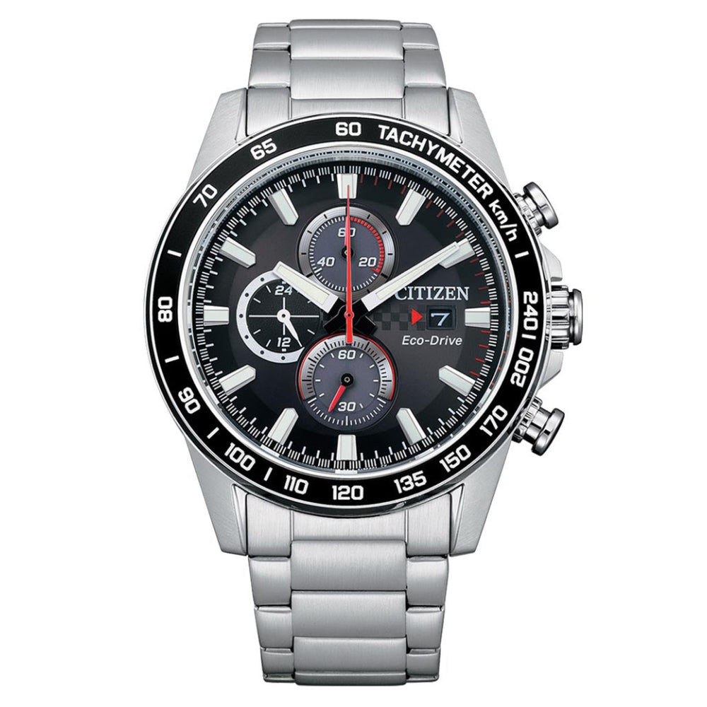 Citizen Chronograph Black Dial Stainless Steel Men's Watch (CA0780-87E)