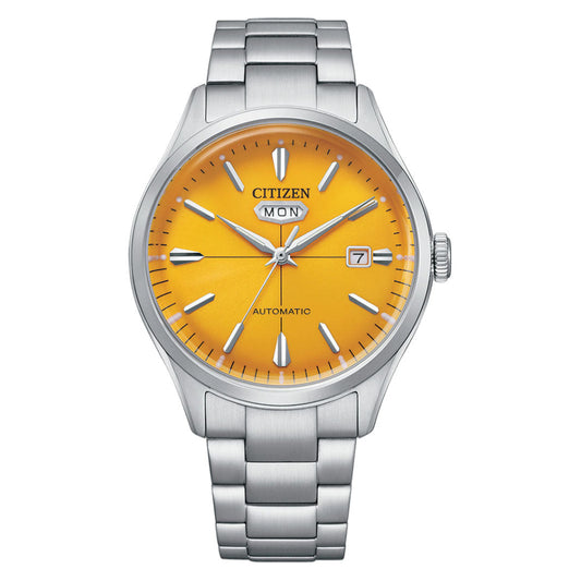 Citizen Automatic Yellow Dial Stainless Steel Men's Watch (NH8391-51Z)