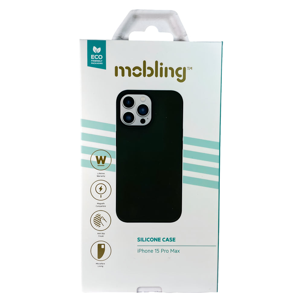 Mobling Silicone Liquid MagSafe Case (Suits iPhone 14 Pro) - Black