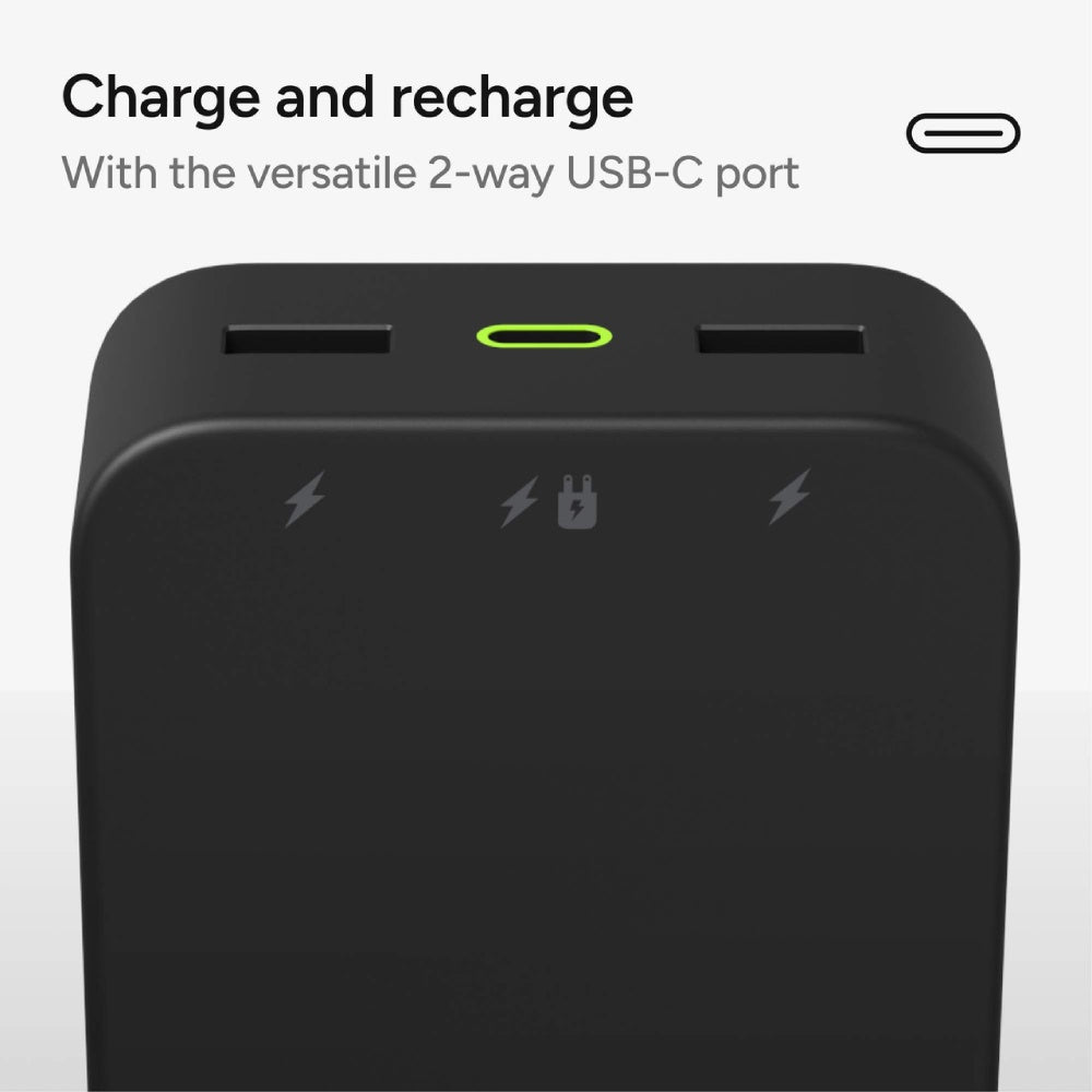 Mophie Powerstation XL 20000mAh 2x USB-A, 1x USB-C 20W PD Output - Black