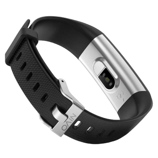 Nivo Smart Bracelet (0.96-inch Display/Heart Rate/Step Count/Sleep Tracking) - Black
