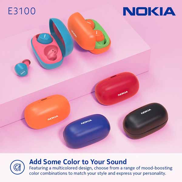 Nokia Essential True Wireless Earphones (E3100) Red