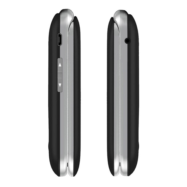 Opel Flip Phone 6 4G (2.4-inch, Keypad) - Black