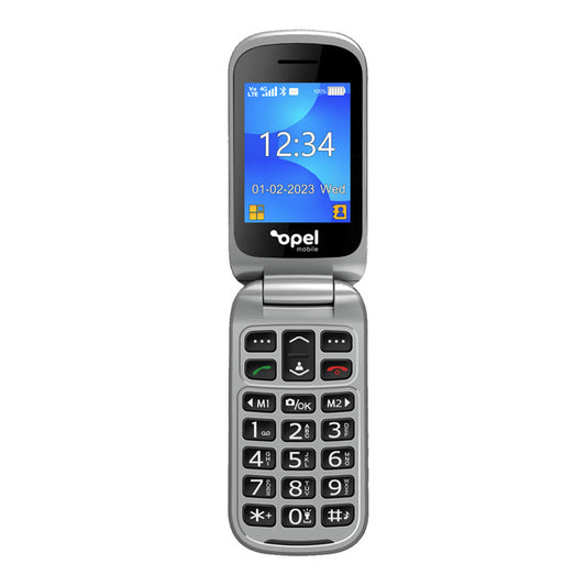 Opel Flip Phone 6 4G (2.4-inch, Keypad) - Black