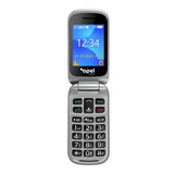 Opel Flip Phone 6 4G (2.4-inch, Keypad) - Black