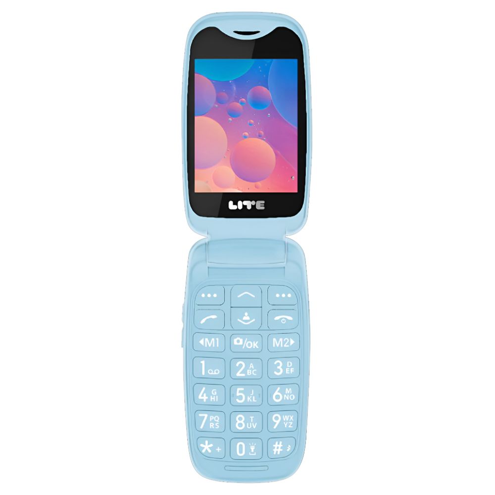 Opel Lite Flip 4G (Dual Sim, 2.4-inch, Bluetooth) - Blue Aura