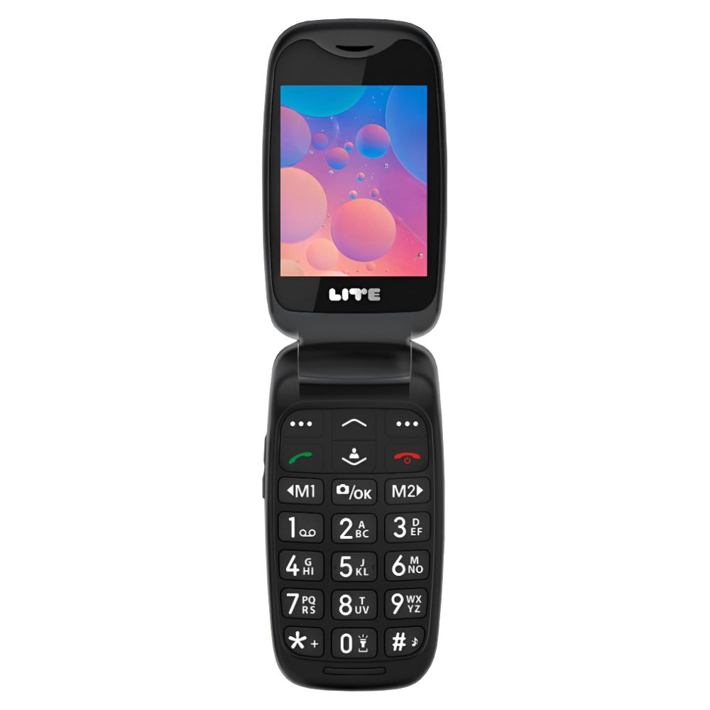 Opel Lite Flip 4G (Dual Sim, 2.4-inch, Bluetooth) - Deep Black