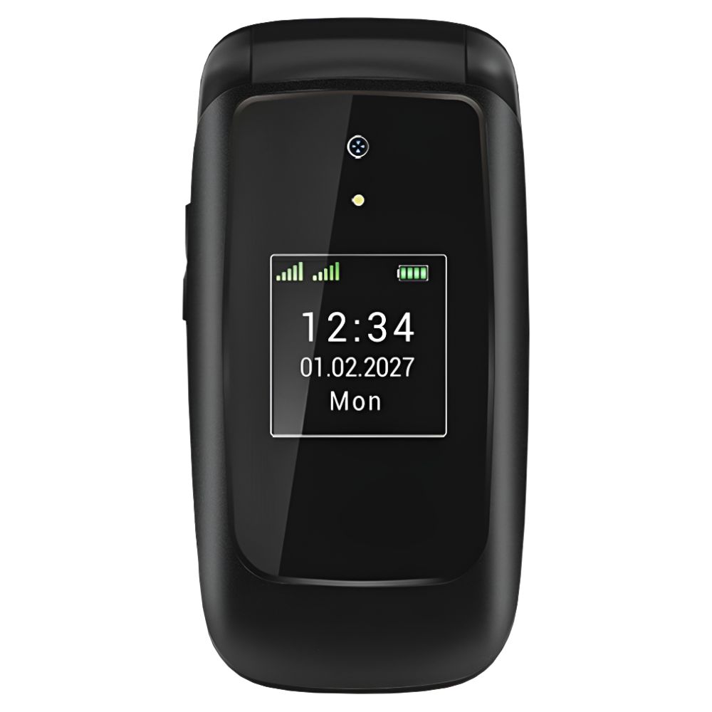 Opel Lite Flip 4G (Dual Sim, 2.4-inch, Bluetooth) - Deep Black
