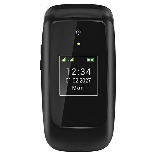 Opel Lite Flip 4G (Dual Sim, 2.4-inch, Bluetooth) - Deep Black