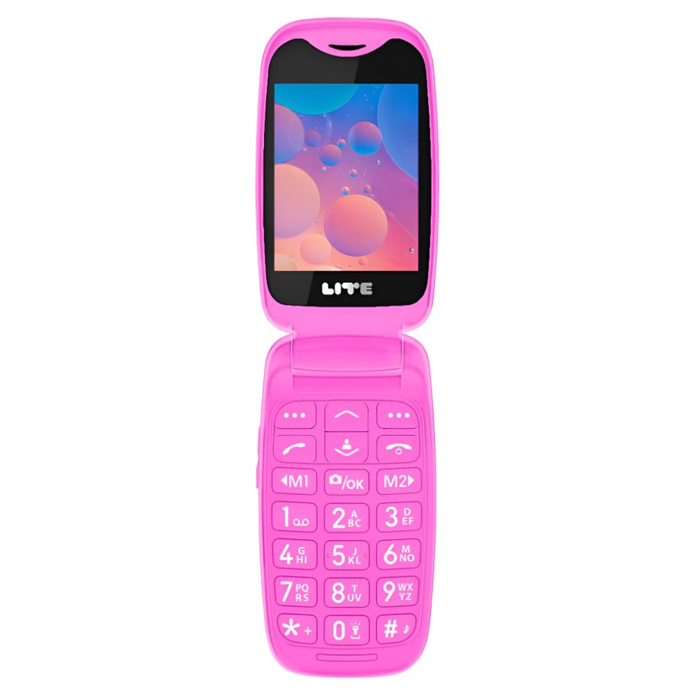 Opel Lite Flip 4G (Dual Sim, 2.4-inch, Bluetooth) - Electric Fuchsia
