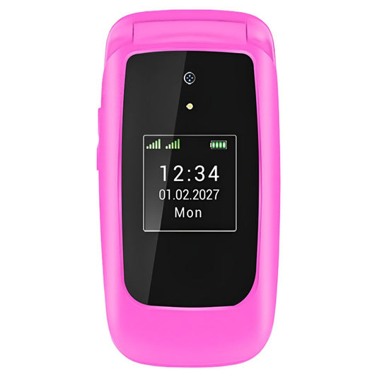 Opel Lite Flip 4G (Dual Sim, 2.4-inch, Bluetooth) - Electric Fuchsia