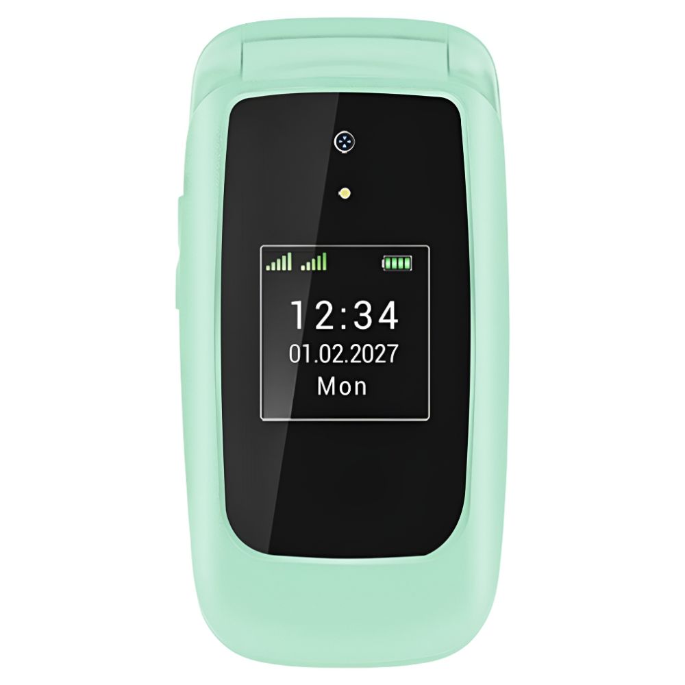 Opel Lite Flip 4G (Dual Sim, 2.4-inch, Bluetooth) - Jelly Mint