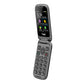Opel TouchFlip 4G (2.8-inch, Big Button, Flip Phone) - Black