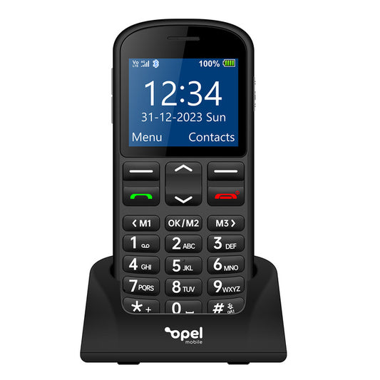 Opel BigButton M 4G (2.2-inch, Keypad, SOS Button) - Black