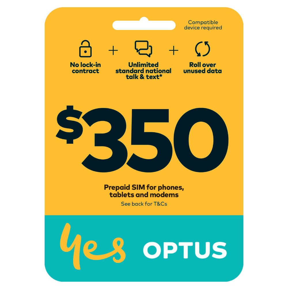 Optus Flex Plus $350 Prepaid Simcard