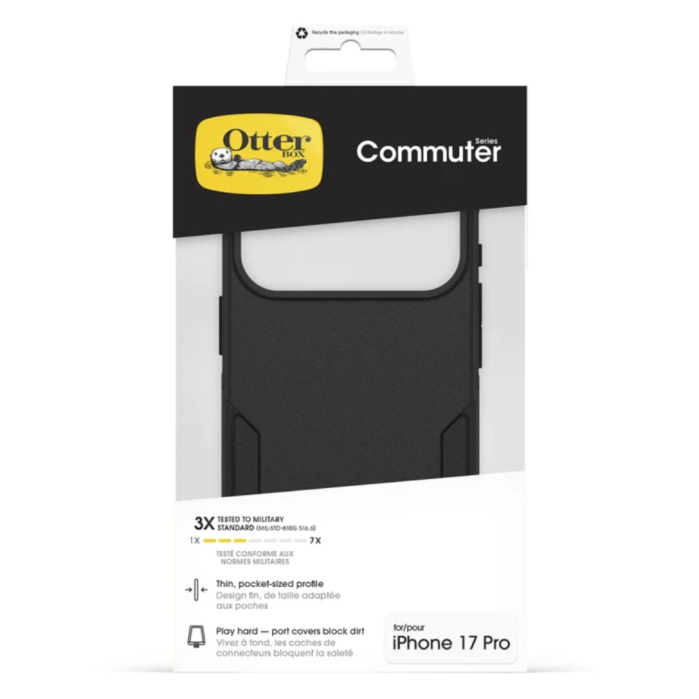OtterBox Commuter Series MagSafe Case (Suits iPhone 17 Pro) – Black