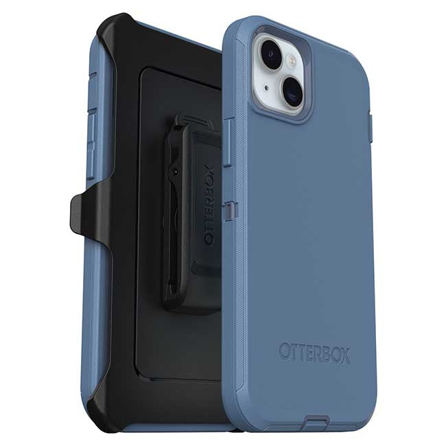 OtterBox Defender Case (Suits iPhone 15 Plus) - Baby Blue Jeans