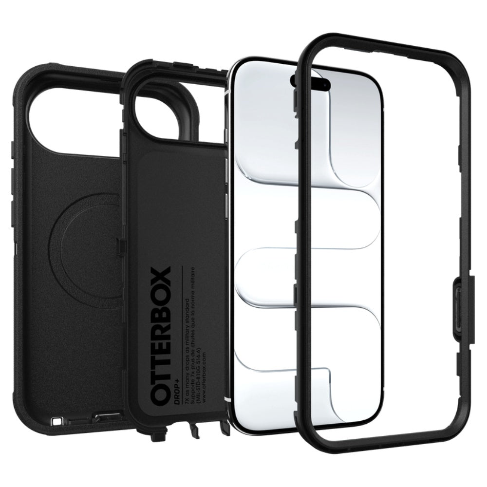 OtterBox Defender Pro MagSafe Case (Suits iPhone 17 Air) - Black