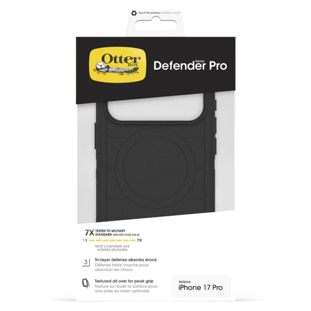 OtterBox Defender Pro Magsafe Case (Suits iPhone 17 Pro) - Black