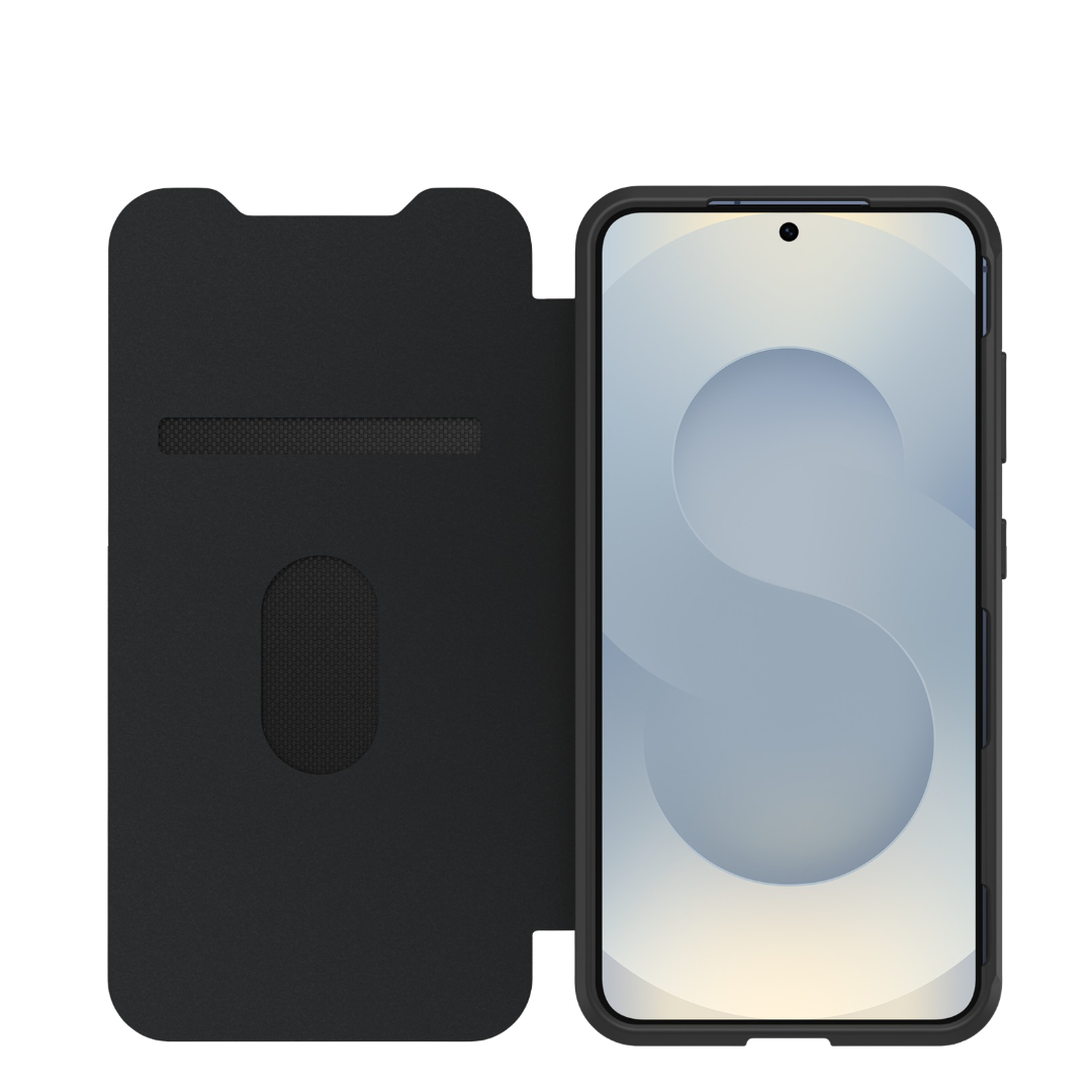 OtterBox React Folio Case (Suits Galaxy S25) - Black Crystal