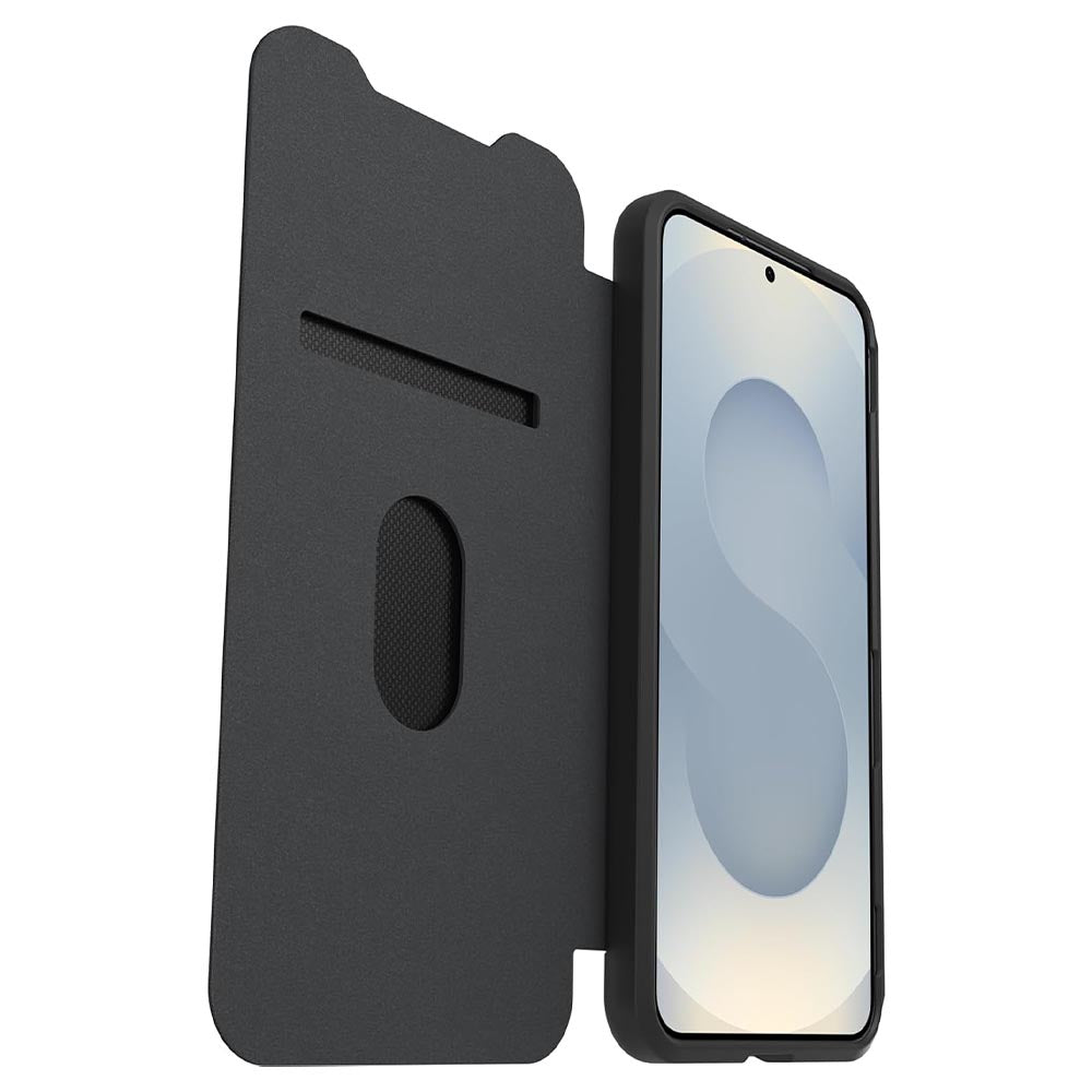 OtterBox React Folio Case (Suits Galaxy S25 Plus) - Black Crystal