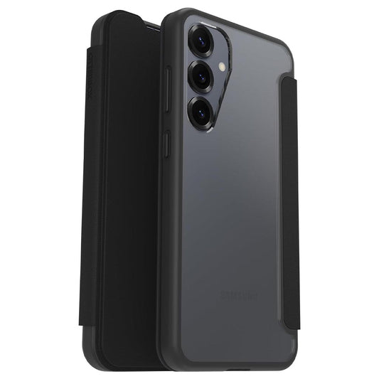 OtterBox React Folio Case (Suits Galaxy S25 Plus) - Black Crystal