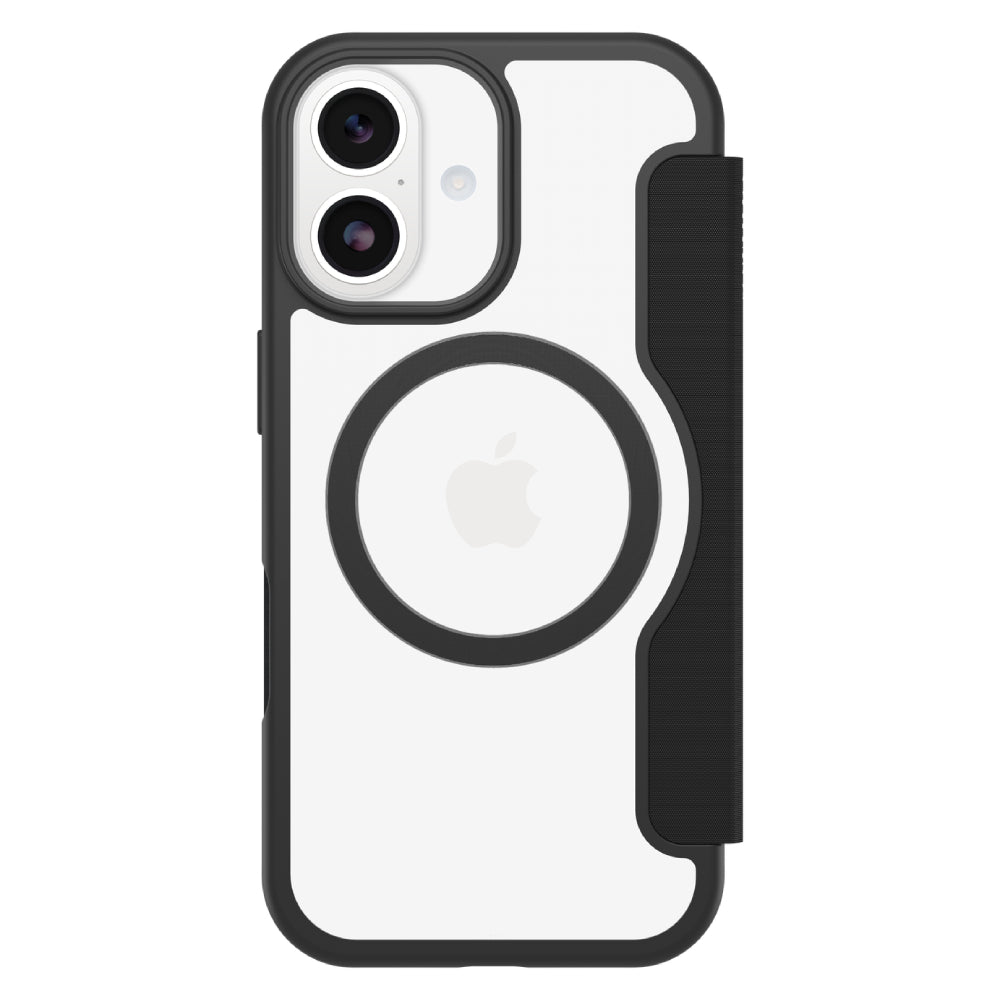 OtterBox React Folio MagSafe Case (Suits iPhone 17) - Black Crystal