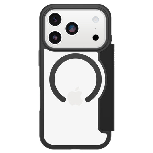 OtterBox React Folio MagSafe Case (Suits iPhone 17 Pro) - Black Crystal